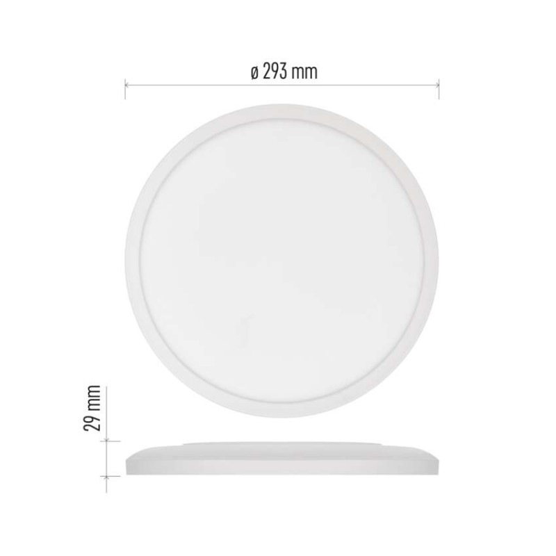 LED SVÍTIDLO FLORI PŘ.K 18W 1800LM NW IP 3