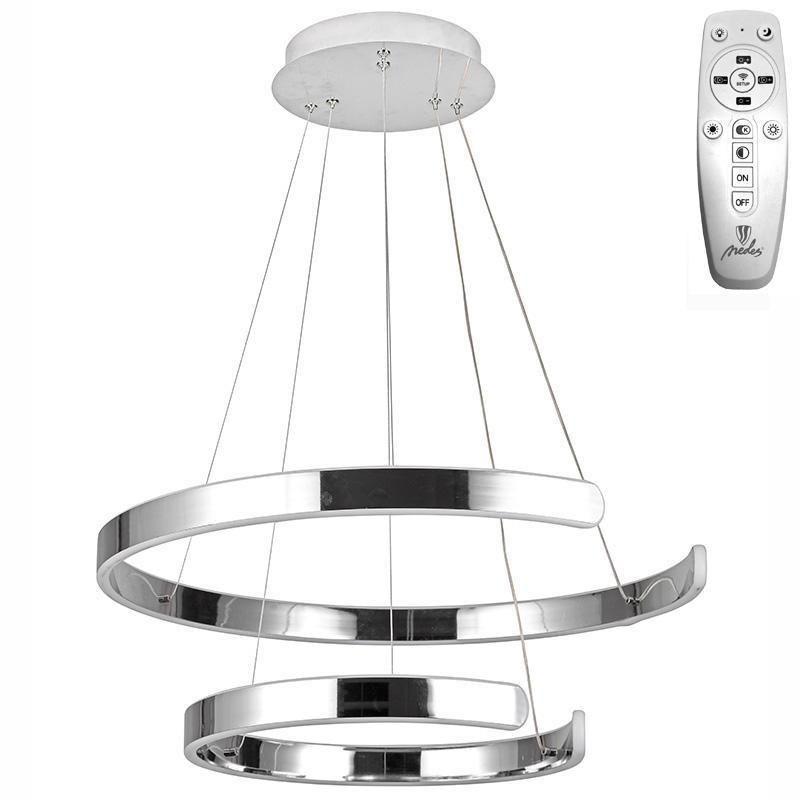 LED závesná lampa na lanku + diaľkový ovládač 120W - J4328/CH 6
