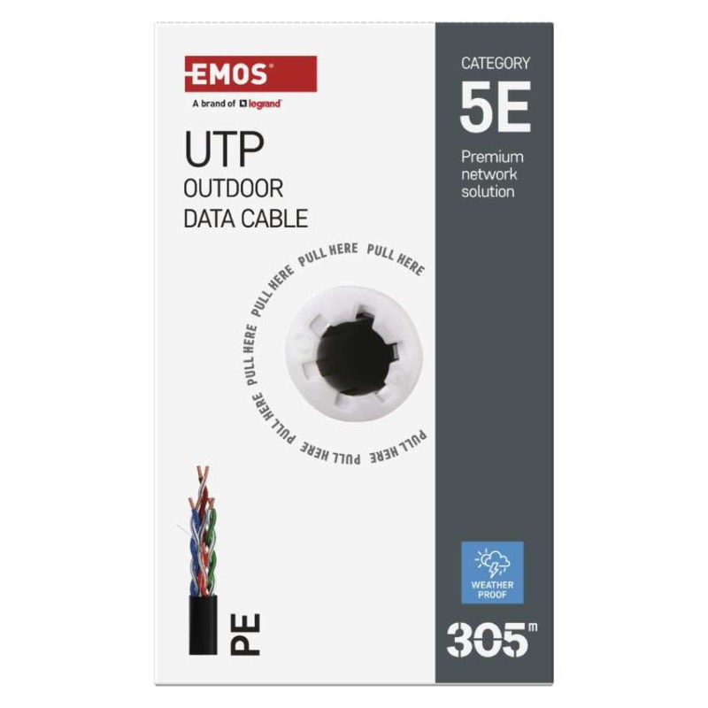 UTP KABEL CAT5E PE OUTDOOR 305M BOX 5