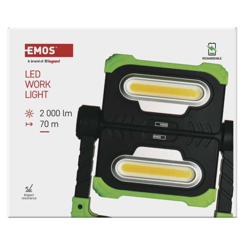 Reflektor LED P4536 2000lm 8000A 3,7V nabíjací prenosný EMOS 10