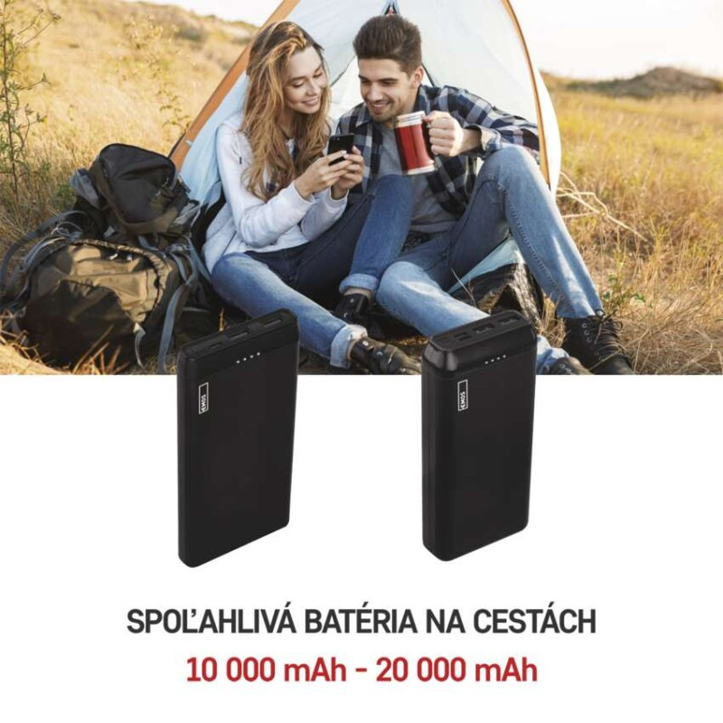 Powerbank EMOS Alpha2 20, 20000 mAh, 10 W, čierny B0527B 5