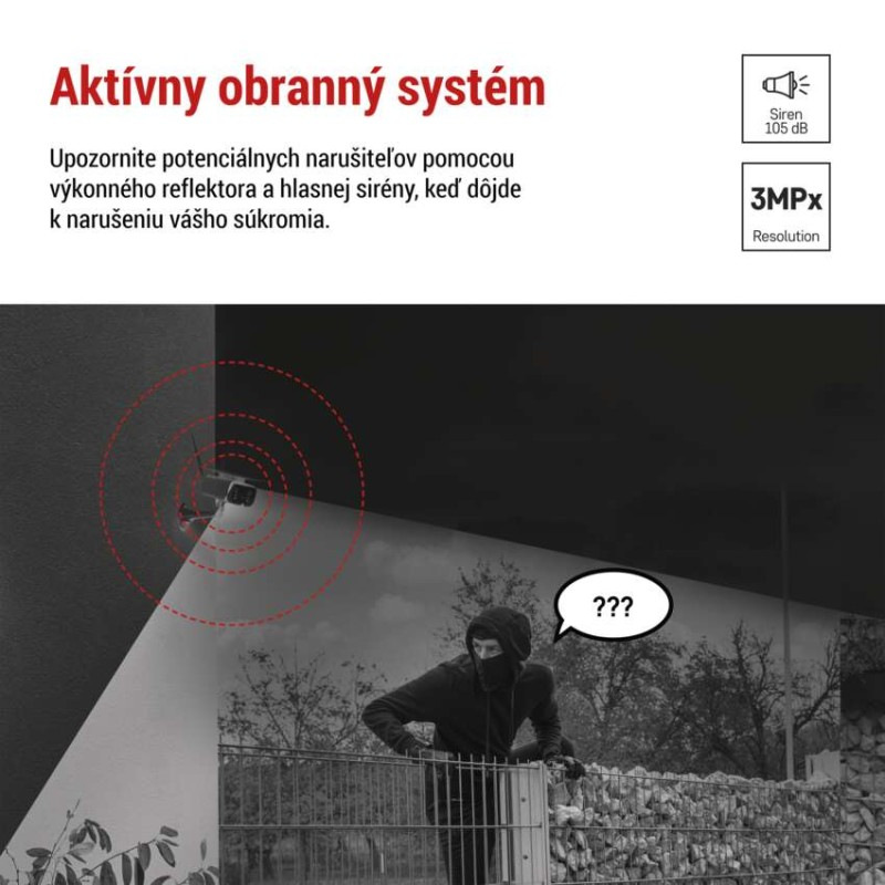 Kamera vonkajšia batériová GoSmart IP-600 EYE s Wi-Fi a solár. 2