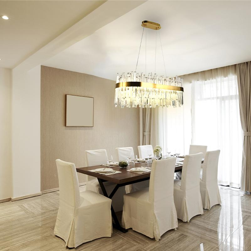 LED krištáľové svietidlo + diaľkový ovládač 90W - J6334/C 10