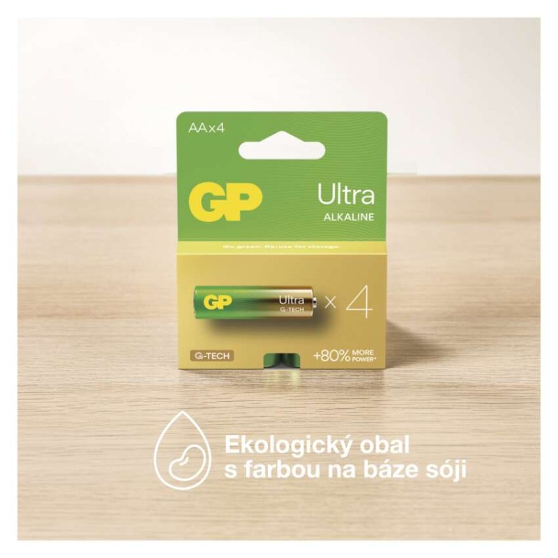 GP alkalická baterie Ultra AAA (LR03) 12 4