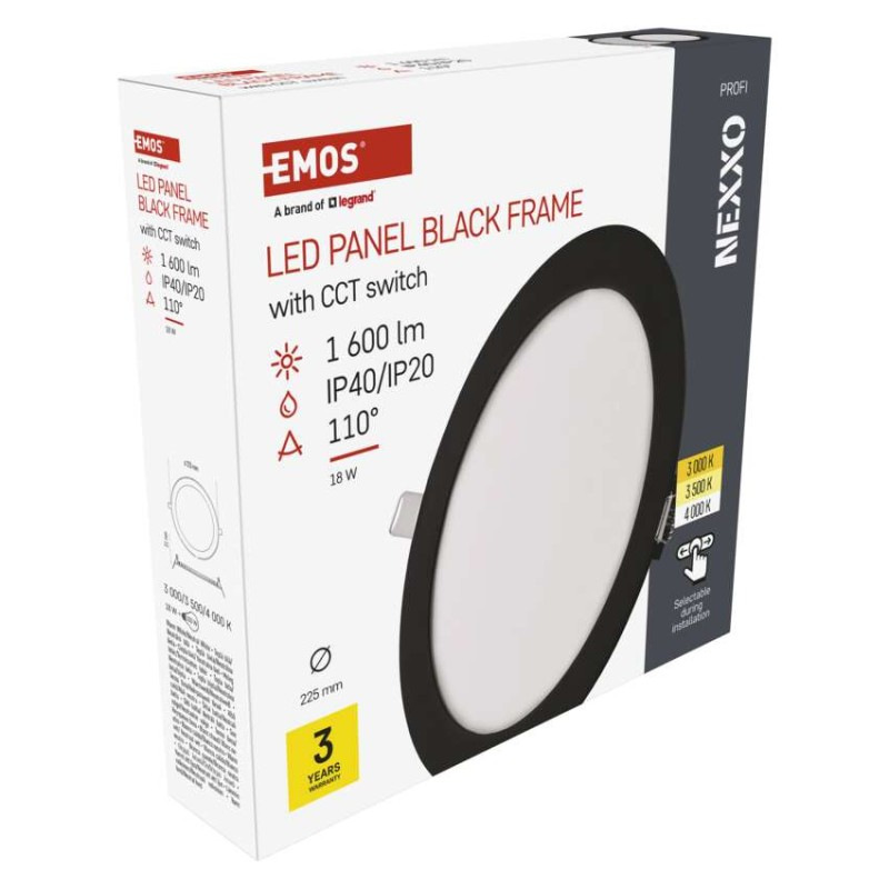 LED SVÍTIDLO NEXXO VES.KR 18W 1600LM IP4 9