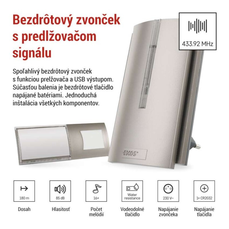 ZVONEK & PRODLUŽOVAČ SIGNÁLU AC 3