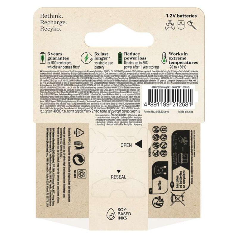 GP nabíjecí baterie ReCyko 2100 AA (HR6) 10