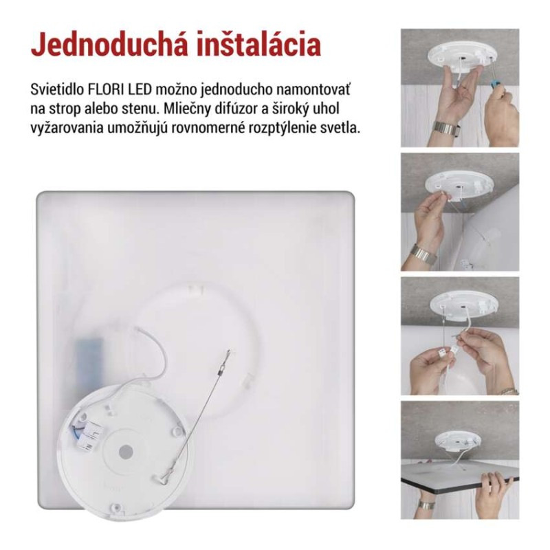 LED SVÍTIDLO FLORI PŘ.Č 22W 2200LM NW IP 4