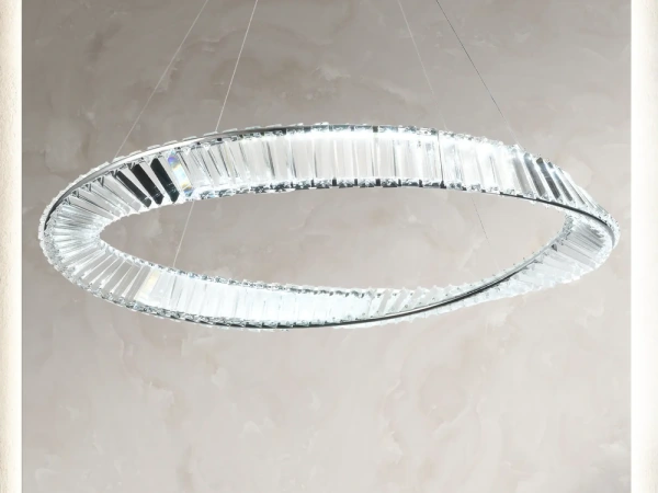 LED krištáľový luster + diaľkový ovládač 50W - J6350/CH 2