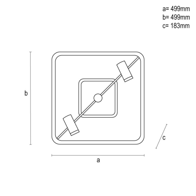 LED stropné svietidlo s diaľkovým ovládačom 70W - TA1334/B 7