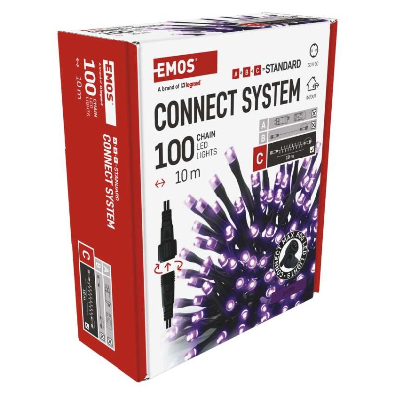 VIANOCE reťaz connect 100LED 10M IP44 14