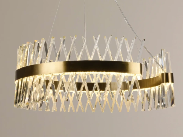 LED krištáľový luster + diaľkový ovládač 175W - J6305/C 8