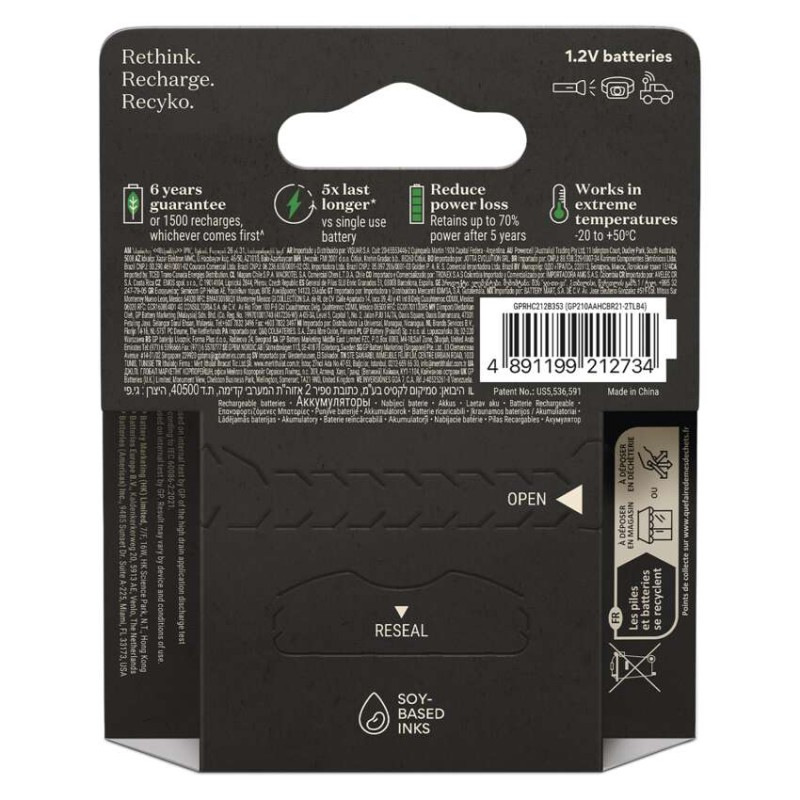 GP nabíjecí baterie ReCyko Pro AA (HR6) 6