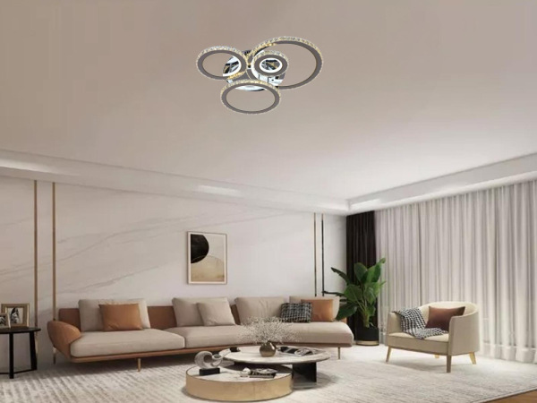 LED stropný luster + diaľkový ovládač 120W - J3338/CH 6