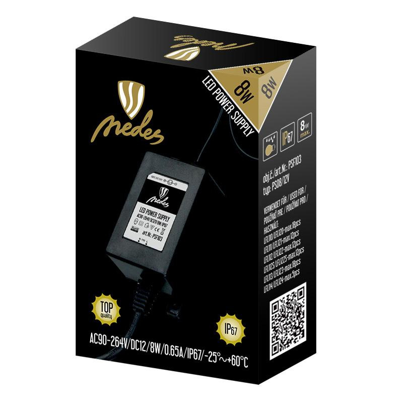 Napájací zdroj 8W pre vonkajšie podlahové svietidlá LFL - PSF103 1