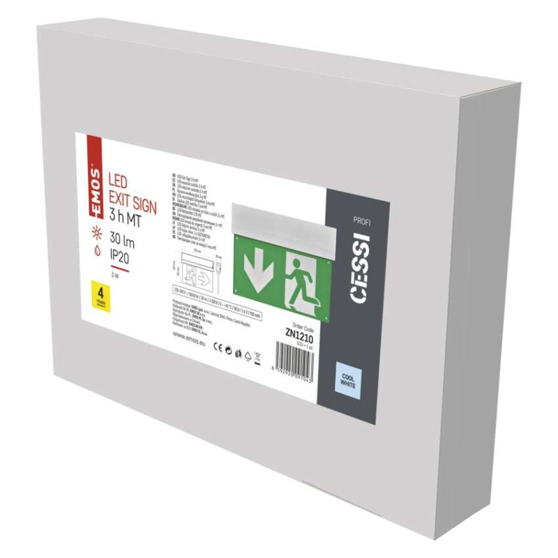 Núdzové svietidlo CESSI 3W 3hod. MT IP20 LED ZN1210 vysiace EMOS 7