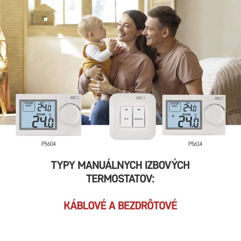 Termostat bezdrôtový manuálny  P5614 2