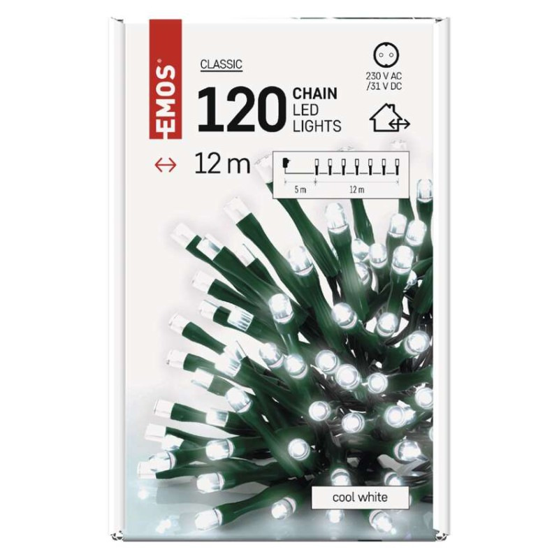 VIANOCE reťaz classic 120LED 12M IP44 D4AC03 10