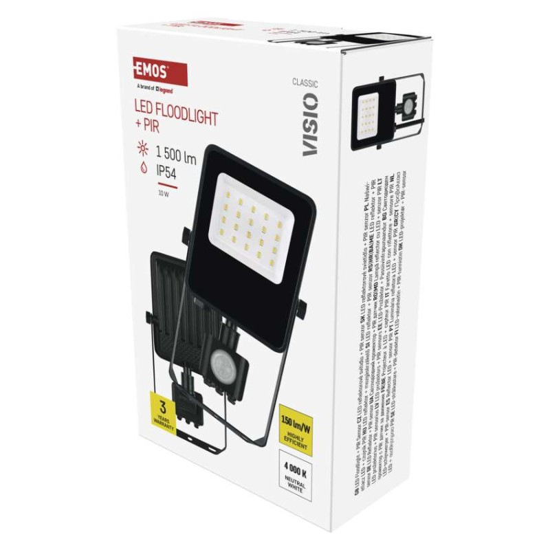 LED REFLEKTOR VISIO 10W 1500LM IP54 NW P