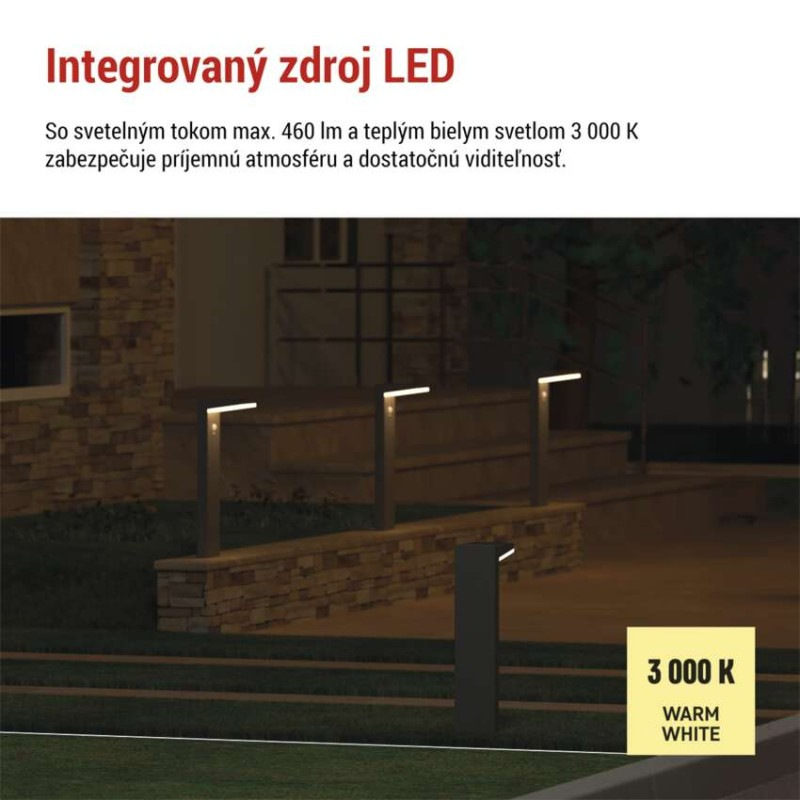 LED ZAHRADNÍ SVÍTIDLO,IP44,SOLÁRNÍ, SLOU 3