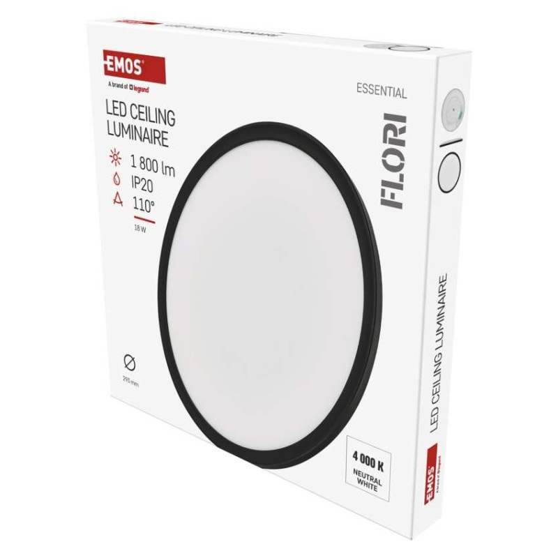 LED SVÍTIDLO FLORI PŘ.K 18W 1800LM NW IP