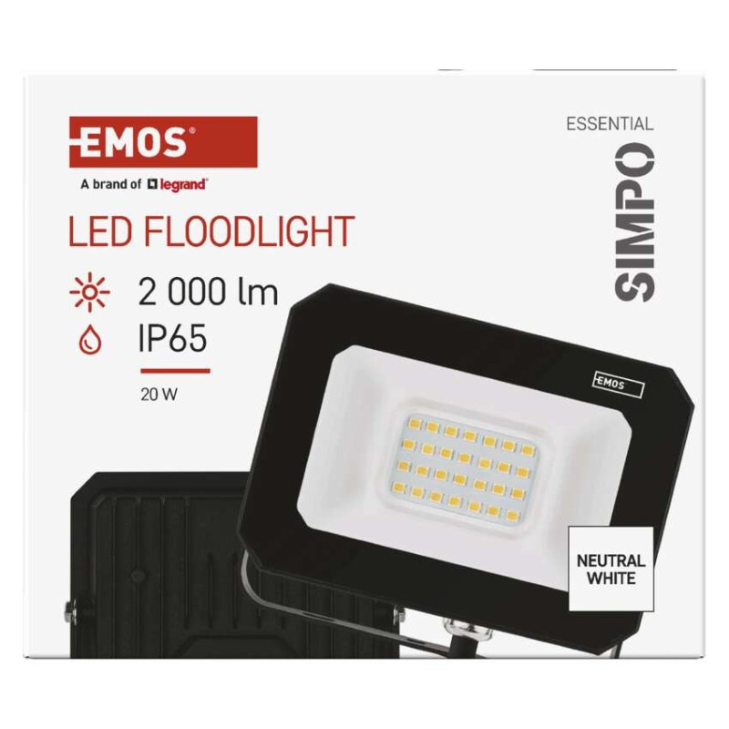 LED REFLEKTOR SIMPO 20W 2000LM IP65 NW 14