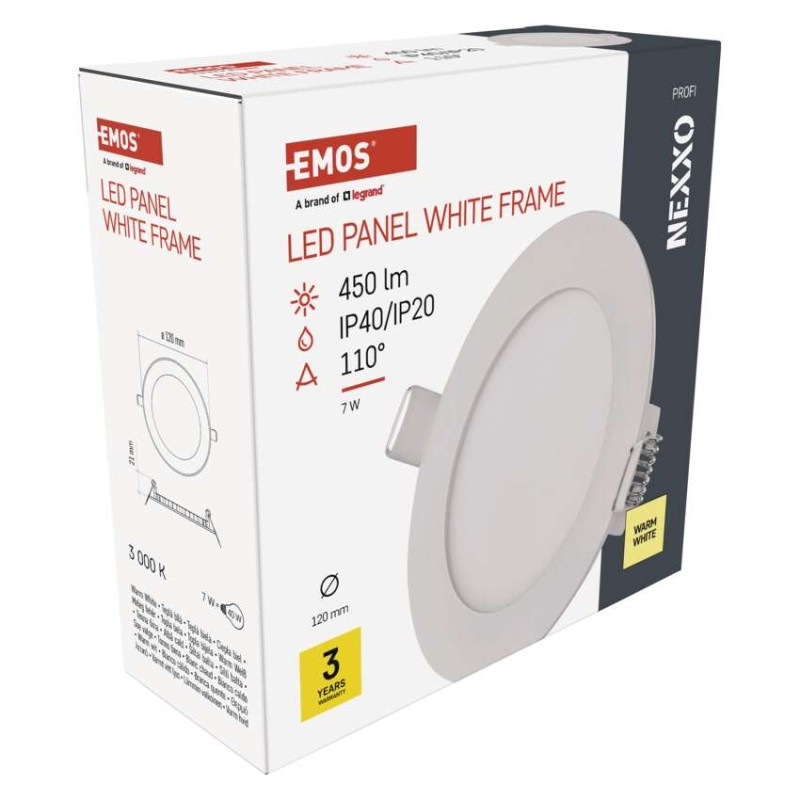 LED SVÍTIDLO NEXXO VES.KR 7W 450LM IP40 9