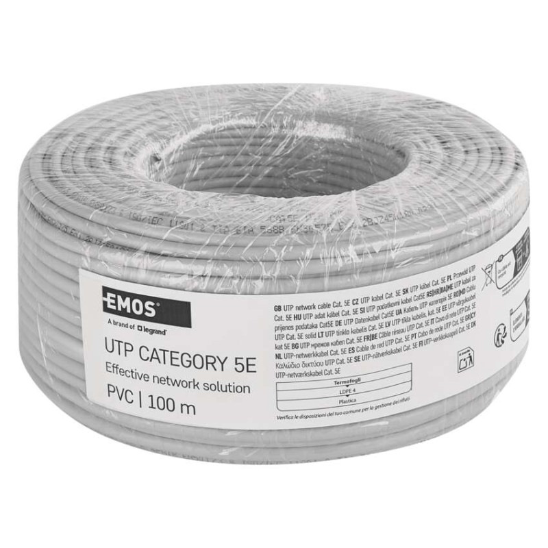 UTP KABEL CAT5E PVC CCA 100M FOLIE 7
