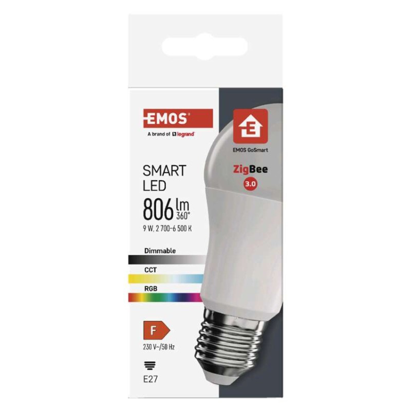 LED GOSMART A60 9W(60W)806lmE27 ZIGBEE 10