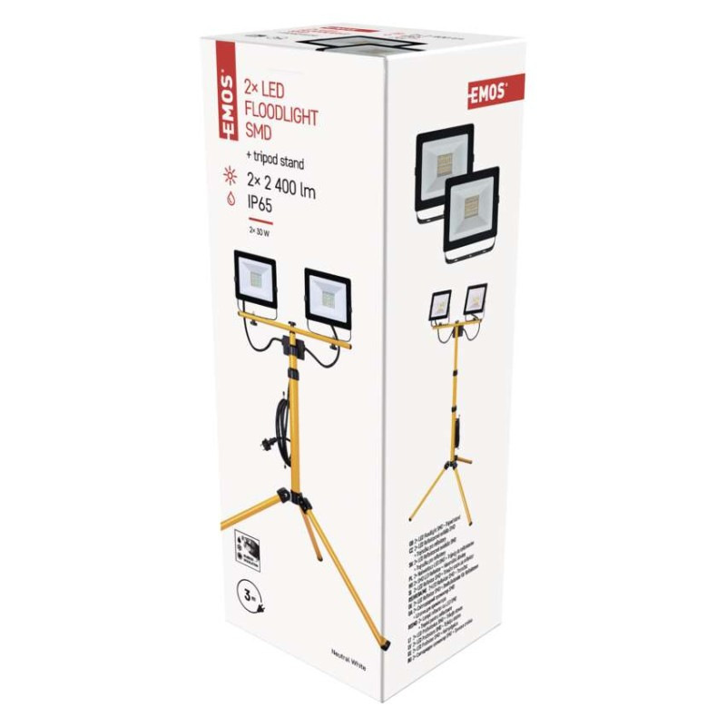 LED reflektor HOBBY SLIM 2x 30W+trojnoz.