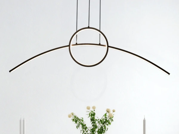 LED závesná lampa na lanku + diaľkový ovládač 55W - J4305/B 5