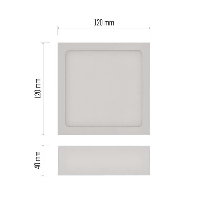 LED PANEL NEXXO PŘ.ČTV 7,6W 680LM IP40 N 2