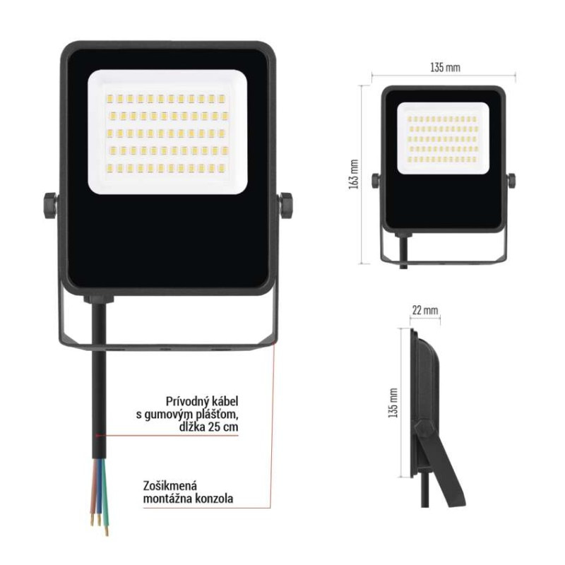 Reflektor LED VISIO 30W 4500lm IP65  ZS2533 10
