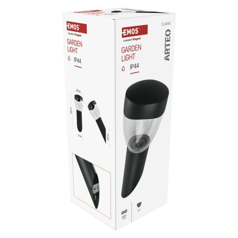 LED ZAHRADNÍ SVÍTIDLO,E27,IP44,MAX 15W,N 13