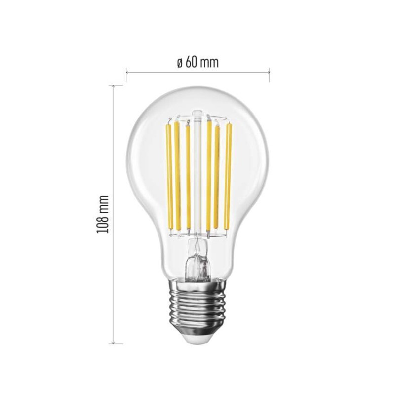 Žiarovka LED FLM 7,2W E27 WW 1521lm 2700K ZF5167 trieda-A 1