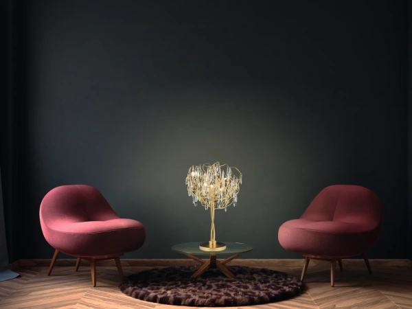 Luxusná krištáľová stolná lampa 5 x G9 - CA061/T 5