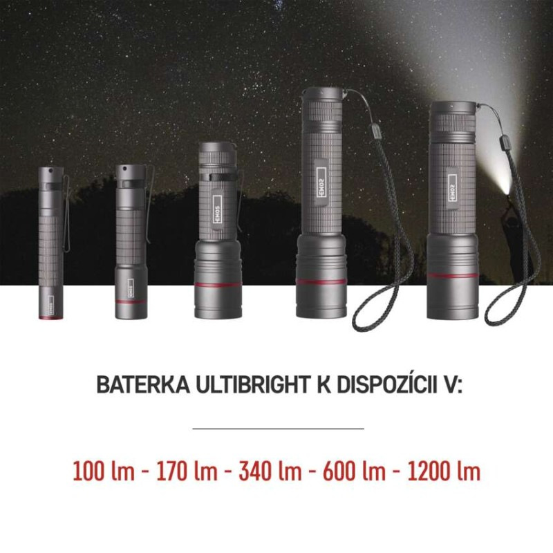 LED SVÍTILNA ULTIBRIGHT 60 170lm 1×AA 2