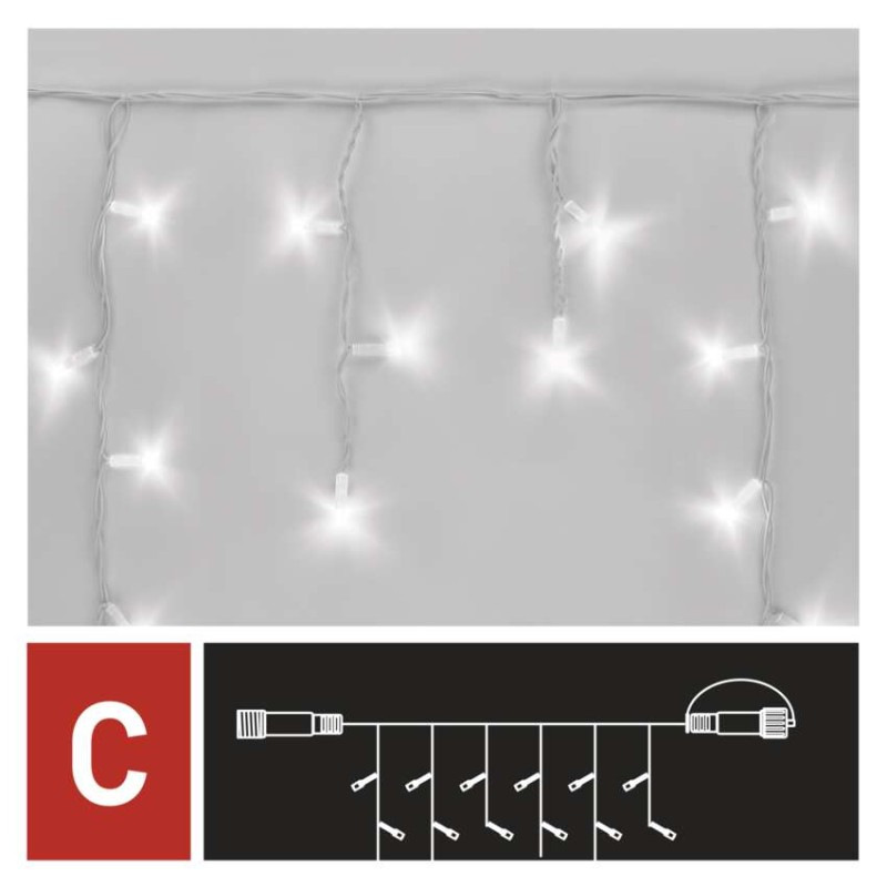 Řetěz rampouchy 3M-WHITE IP44 CW ZY2158 7