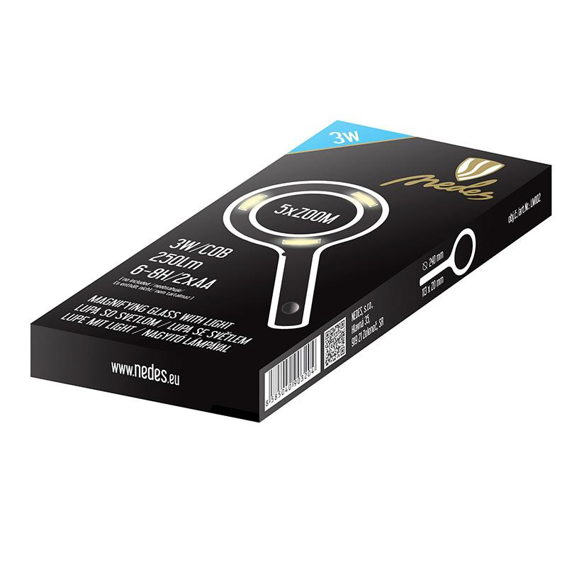 Lupa 5 x ZOOM s LED podsvietením - LM102 2