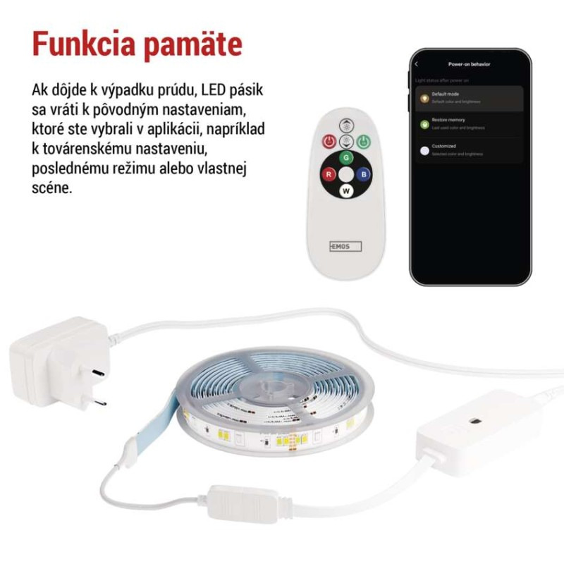 LED GOSMART STRIP 11W 450lm 2m WIFI RGBC 4