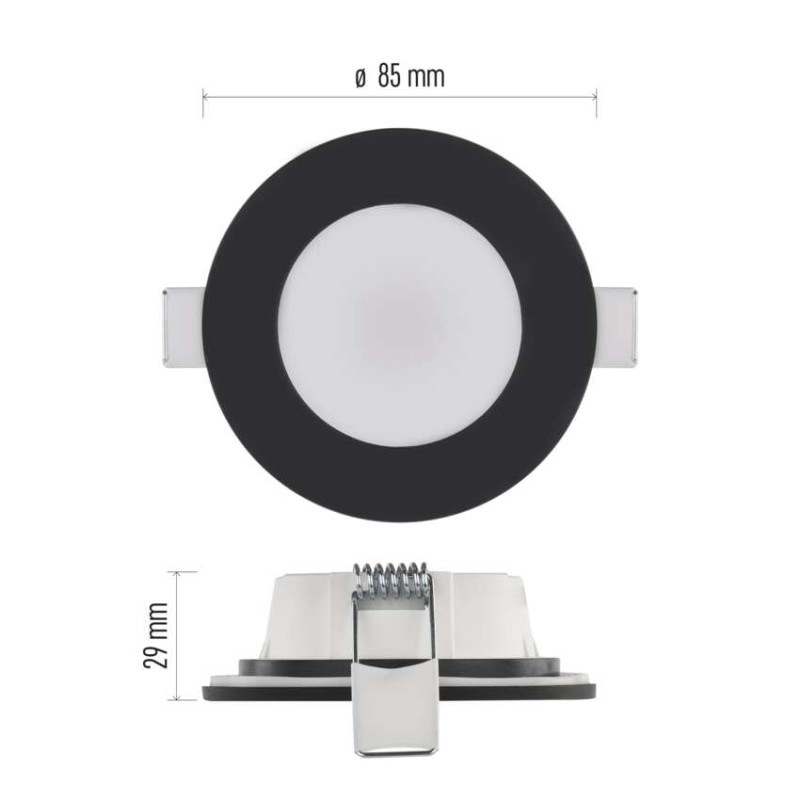 LED SVÍTIDLO LORI VES. KR 4,5W 345LM IP6 3