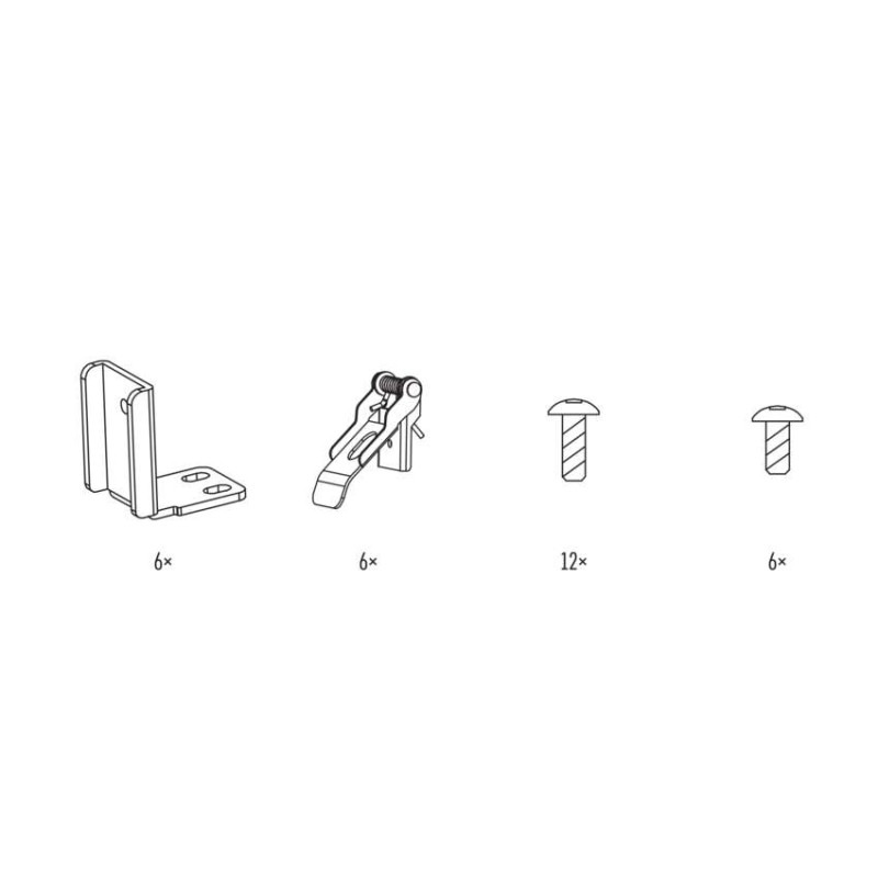 6 pružin pro panel 120×30 1