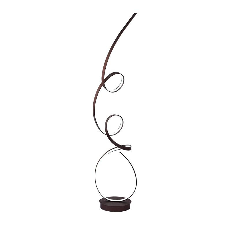 LED dizajnová stojaca lampa 80W - JF2301/BR 7