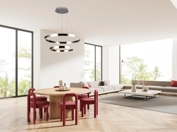 LED závesná lampa na lanku + diaľkový ovládač 120W - J4328/CH 5