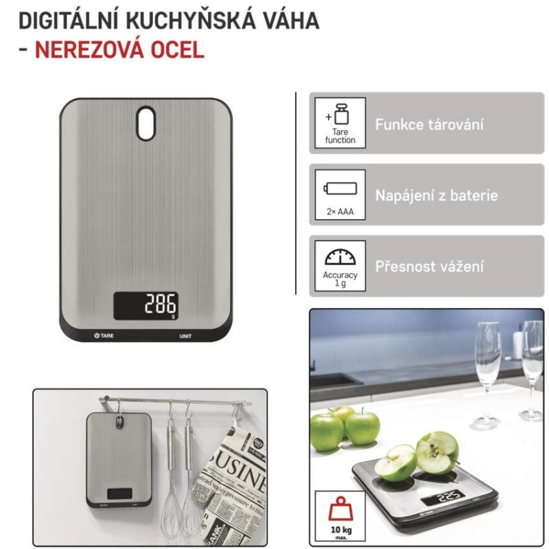 VÁHA KUCHYŇSKÁ EV026 STŘÍBRNÁ