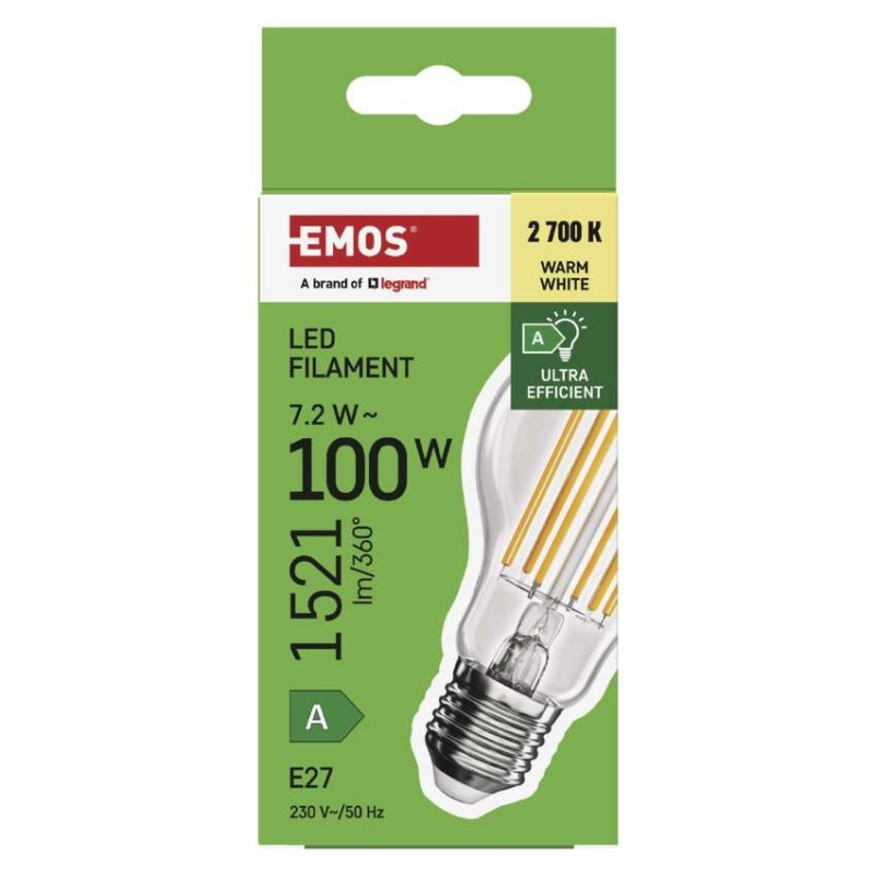 Žiarovka LED FLM 7,2W E27 WW 1521lm 2700K ZF5167 trieda-A 14