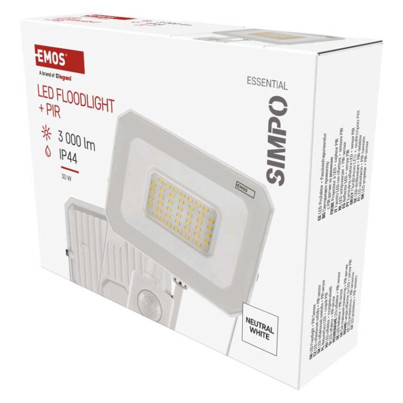 LED REFLEKTOR SIMPO 30W 3000LM IP44 NW P