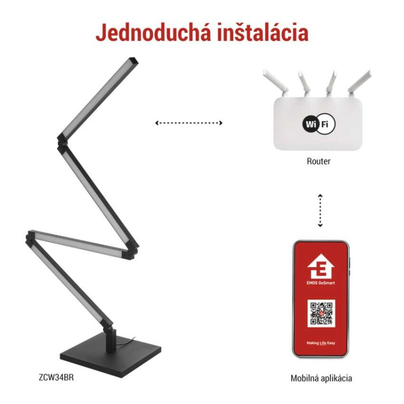 GOSMART LED STOJACÍ LAMPA 24W 1000LM RGB 4