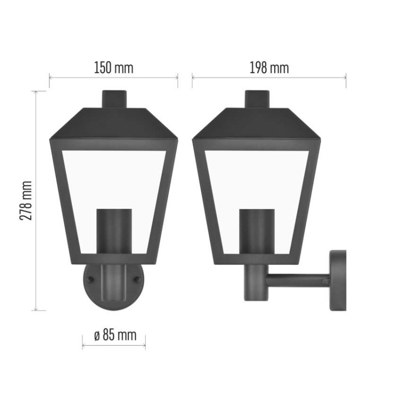 LED ZAHRADNÍ SVÍTIDLO,E27,IP44,MAX 15W,N 5