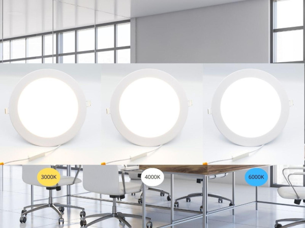 LED vsadený panel 18W / PR / SMD / CCT / WH - LPL134 1